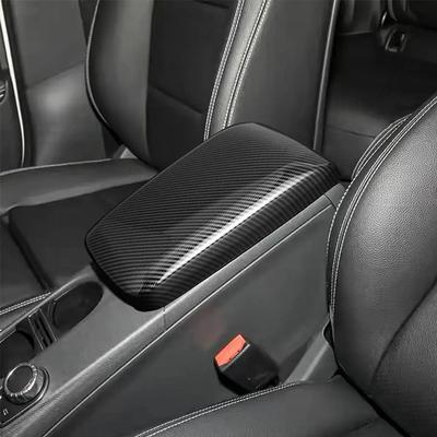 Copertura Pulsante Interruttore Pannello Scatola Bracciolo Centrale Auto Accessori Interni in Fibra di Carbonio Per Mercedes Benz GLA220 CLA200A180 B180
