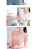 Ice Silk Tie-Up V-Neck Knit Pullover for Women
