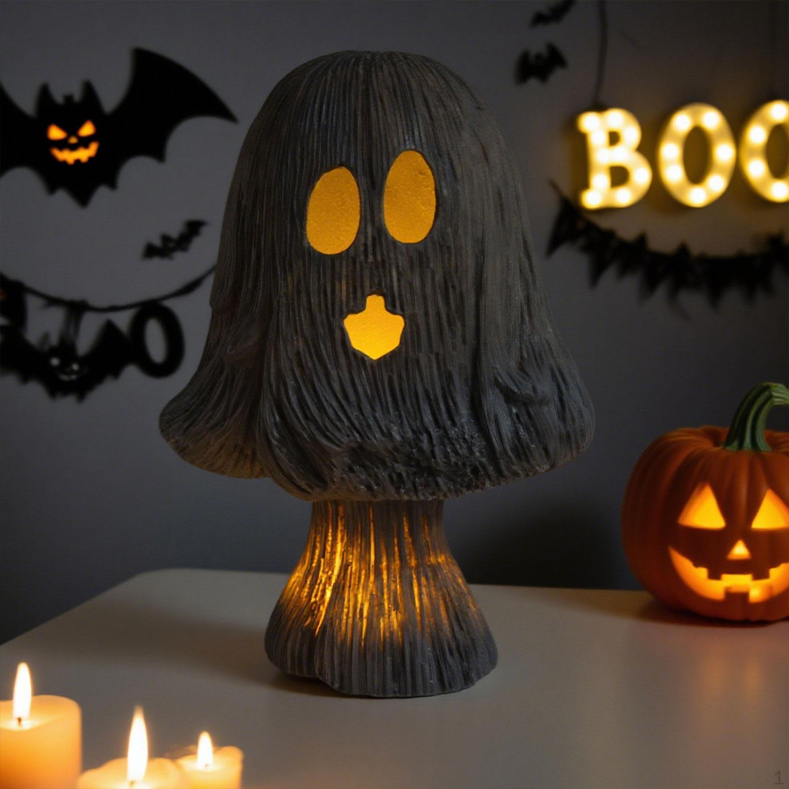 

Ночник в виде гриба, статуэтка, креативная декоративная фигурка, украшение на Хэллоуин для помещения, сувенир для вечеринки