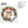 Decorative Party Supplies Christmas Owl Wreath Static Window Cling Winter Holiday Glass Sticker Clings No‑Glue Reusable Decal for Home Shop