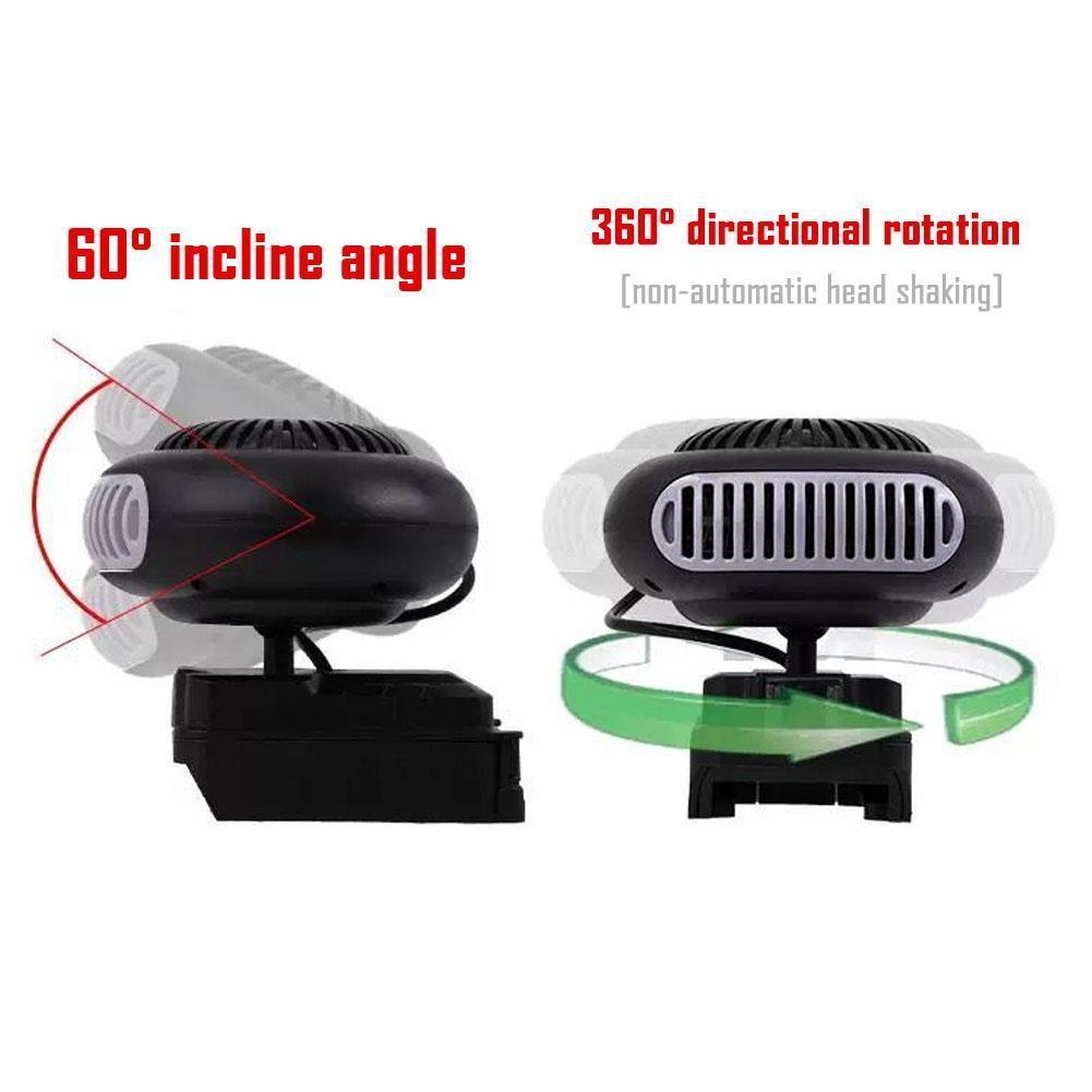 1500mAh Wireless Outdoor Heater with Constant Temperature Warm Air Internal Circulation 360° Adjustable Lithium Battery Powered