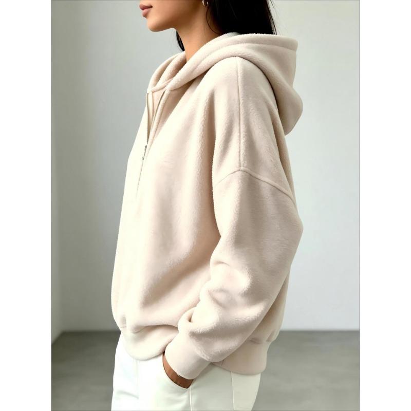 Women S Fall Winter Fleece Hooded Sweatshirt Casual