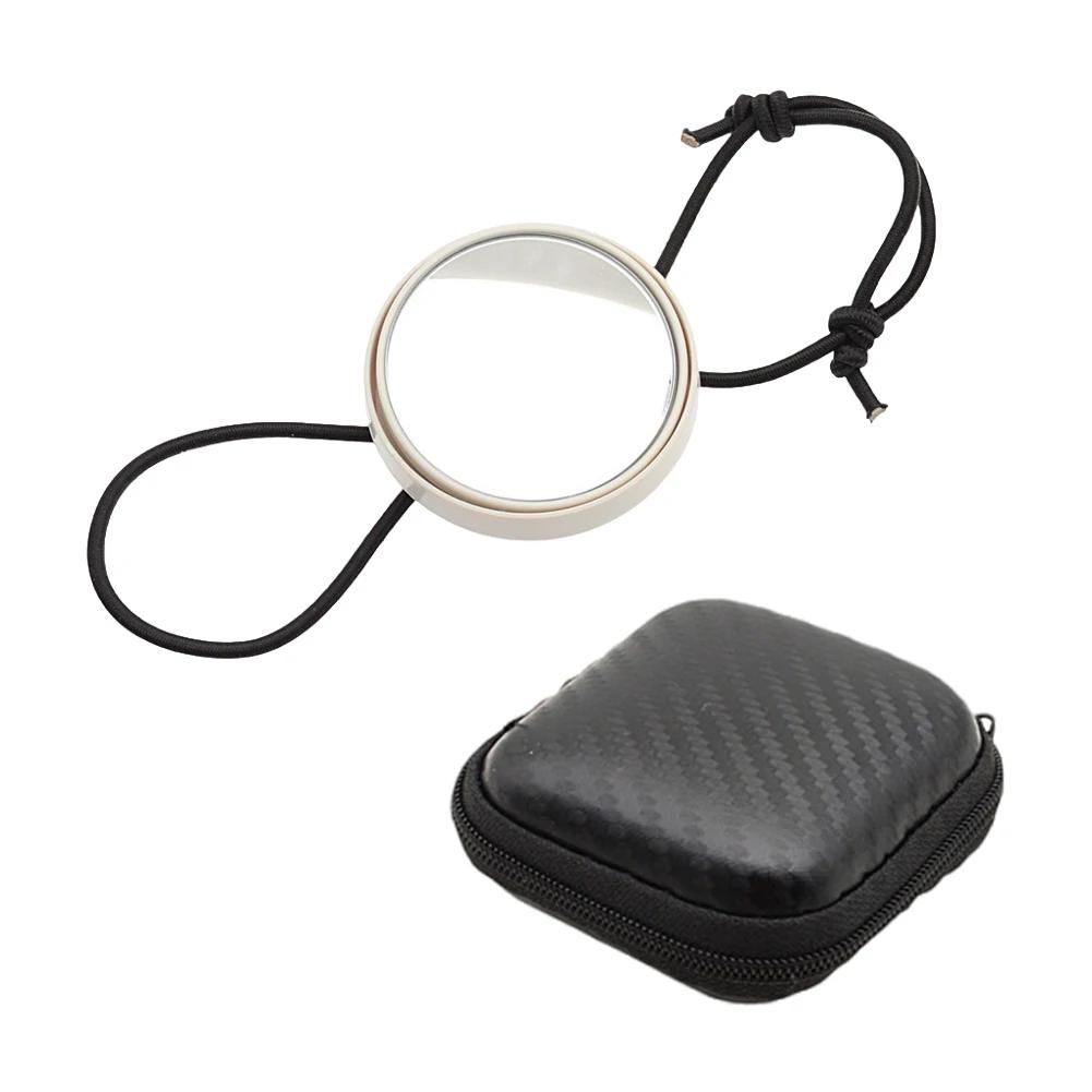 Marine Rearview Mirror with Lanyard Scuba Diving Mirror Dive Observe Mirror Round Rearview Mirror for Water Sports Safety Suppli