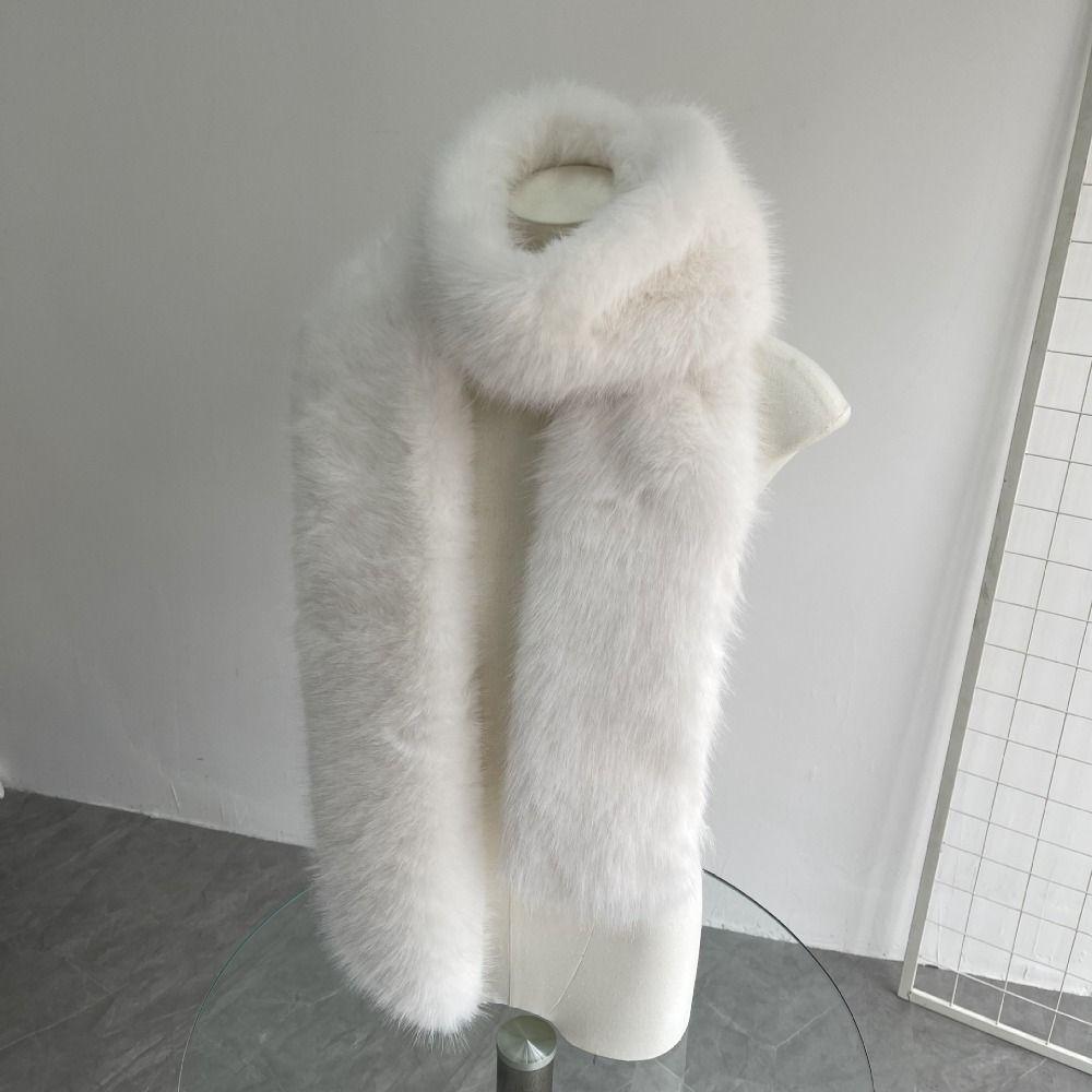 Soft Plush Scarf Thickened Leopard Print Scarf Warm Winter Scarf  For Women