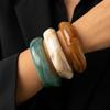 Translucent Acrylic Bracelets Gradient Chunky Cuffs Wrist Jewelry Resin Bangles  Trendsetters