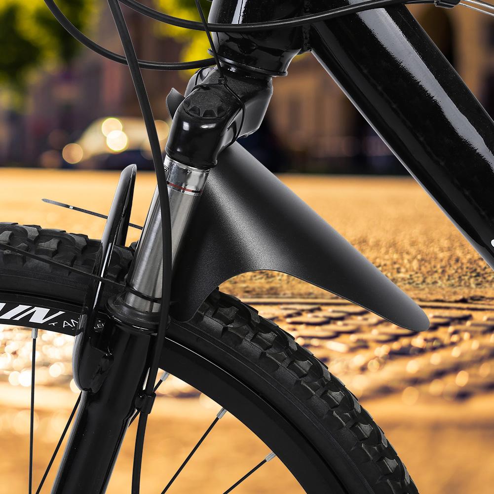 Mudguard Set, Front and Rr Tire Mudguards with Cable Ties, for Most  s Black Plastic