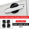 Pour Toyota Land Cruiser 250 2024, 1958, poignées de porte extérieures, couvercle de décoration, LC250, accessoires extérieurs améliorés, chromage, tu