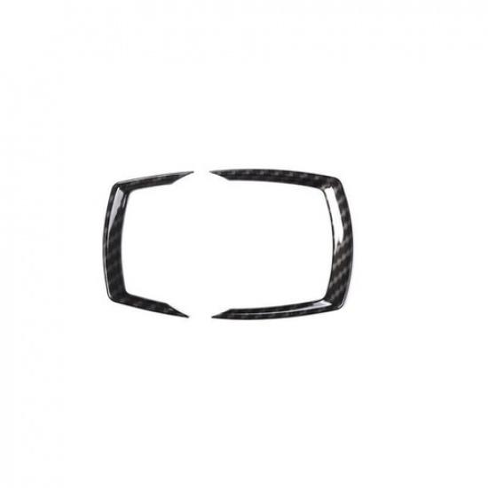 Carbon Fiber Style Console Multimedia Button Frame Decor For BMW F20 F21 F22 F23