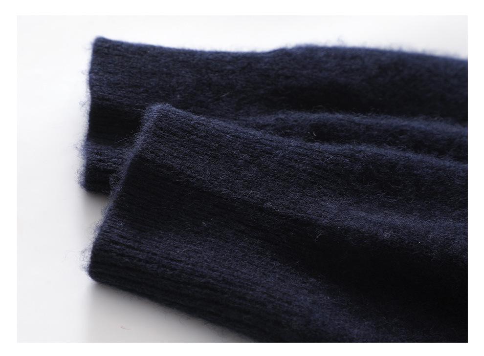 Lekasha Cashmere Round Neck Jacquard Knit Sweater - New Autumn/Winter Style
