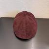 Vintage Amerikanische Lässige Wildleder Newsboy Kappe Damen Winter Herbst Malerhut Große Größe Schmeichelhaft Wendbares Design
