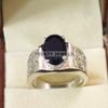 Black Onyx Oval Cut Gemstone With 925 Sterling Silver Ring For Men's #A815 JL375666906487