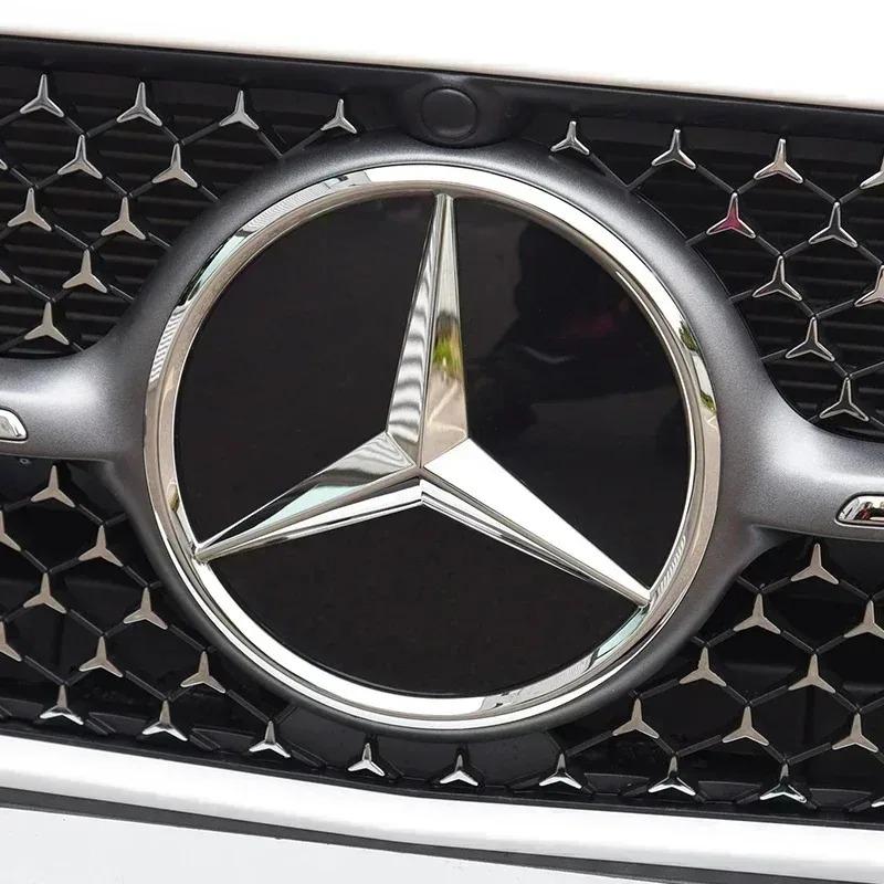 3D 188mm Front Grille Star Logo Emblem Badge For Mercedes-Benz C Class 2014-2018 GLC Car Emblems JT1