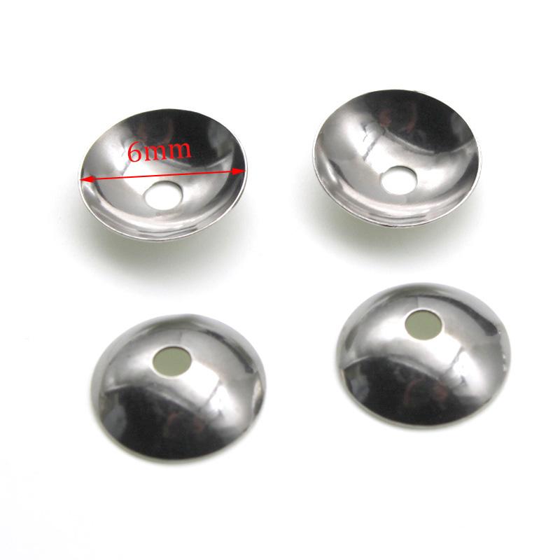 100pcs Stainless Steel Charm Bead Caps Jewelry Connectors Filigree Spacer Bead Caps Findings Jewelry Findings Making End Caps