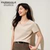 Mark Fairwhale Women's 2025 Summer V-Neck T-Shirt