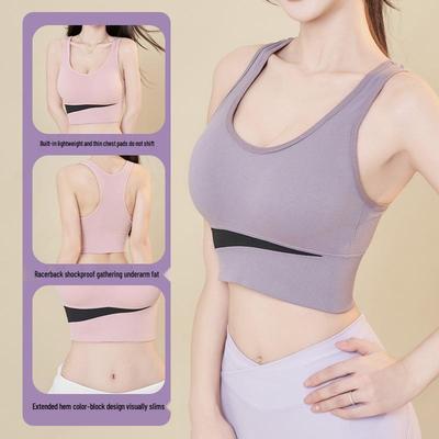 Plus Size Shockproof Sports Bra for Women - No Wire, Supportive Fit for Yoga and Running