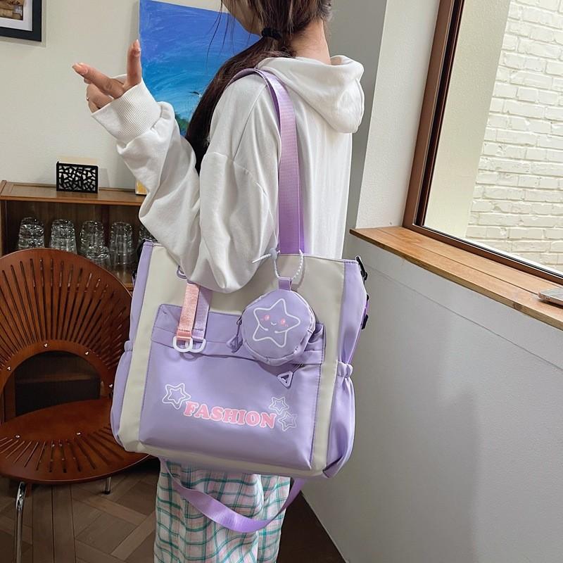Youth Campus Crossbody Bag In Nylon For Teen Girls And School Activities