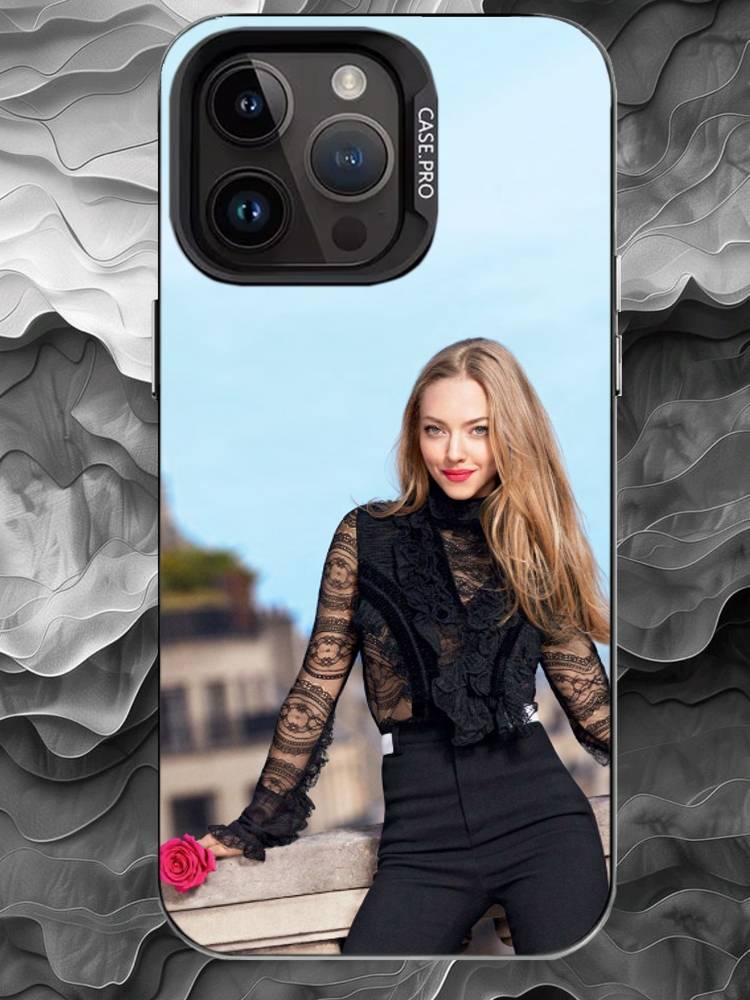 

A-Amanda Seyfried Phone Case For iPhone 17 16 15 14 13 12 11 Pro Max Plus Silver Matte Black Cover iPhone14ProMax