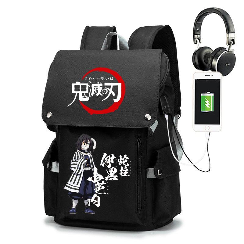Japan Cartoon Comics Demon Slayer Collaboration Anime Student Large-capacity Printed Backpack 7543