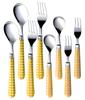Epicheck Posate da Cena 8 Set Made in Japan, Pezzi, Giallo,