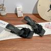 2025 summer new high-heeled sandals women are not tired of foot temperament square head cool slippers women wear high-end slippers women