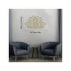 Glowing Lotus Mandala Metal Wall Art, Zen Decor for Home, Living Room, Bedroom, Indoor/Outdoor, Waterproof Rustproof