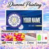 Leeds United 5D DIY Diamond Painting Custom Name Text, Full Drill Rhinestone Mosaic Art Home Gift
