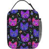 Men Women Eyes Black Cat Goth Mushroom Lunch Bag Snacks Organizer for Work Office Outdoor Picnic Meal Leakproof Halloween