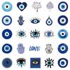 10/30/50pcs Cool Turkish Evil Eye Stickers Cartoon Graffiti Decal Toy DIY Skateboard Phone Notebook Aesthetic Waterproof Sticker