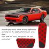 Qiilu Brake Pedal Pads 2pcs Accelerator Brake Pedal Anti Slip Foot Pedal Pad Replacement for Dodge Challenger 2009-2021