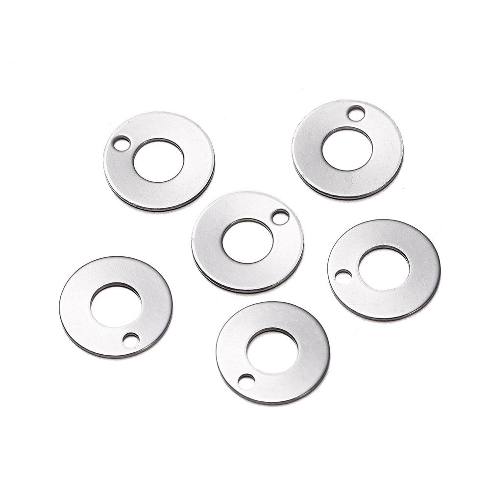 30Pcs Mirror Polished Stainless Steel Charms Geometry Cross Shape Blank Pendants for DIY Bracelet Jewelry Making Accessories