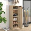 Flur Schuhschrank, Schuhschrank, Schuhschrank mit Türen zur Aufbewahrung, 30x35x100 cm Ingenieurholz