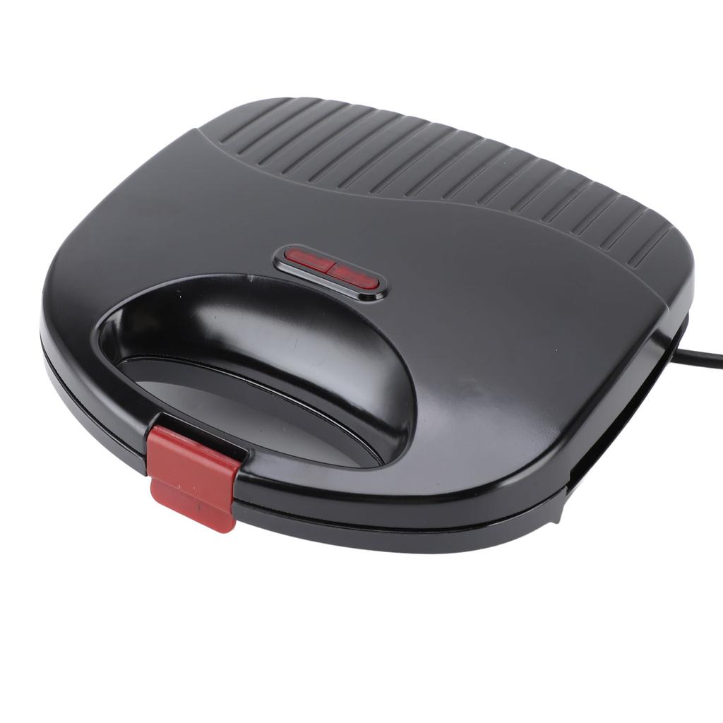 750W Electric Sandwich Maker with Non Stick Coating Double Sided Heating Safe Handle Easy Cleanup
