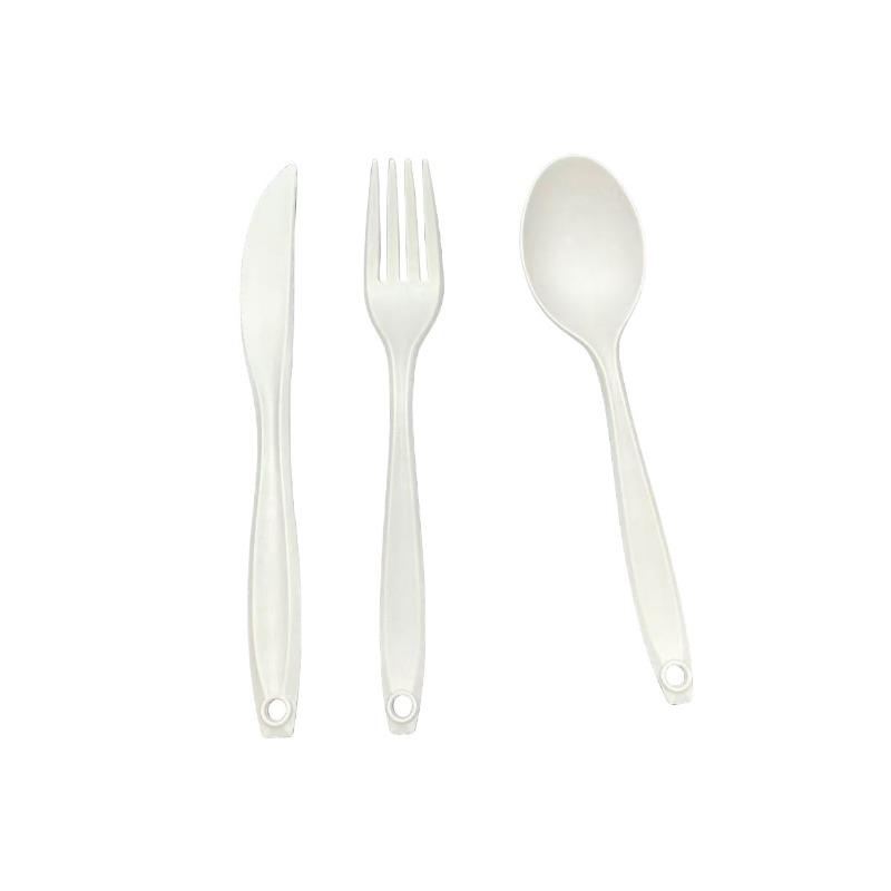

Еда в самолете Одноразовые ножи пищевого класса Вилки Ложки Утолщенные Пикники на открытом воздухе Легкие блюда Салаты Западная еда на вынос 5pcs