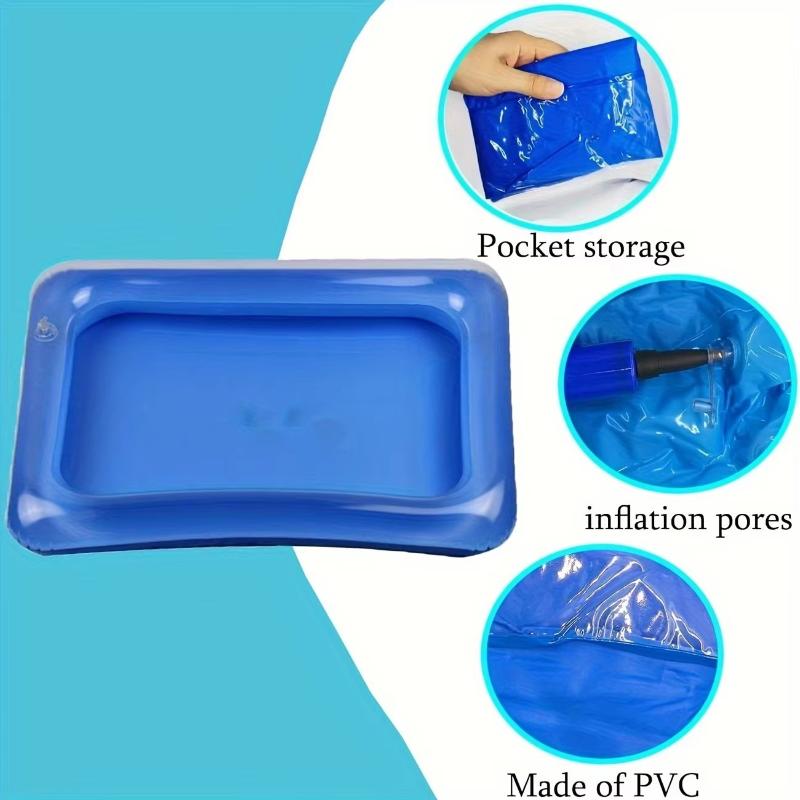 1 Pièce Bassin de Nettoyage de Piscine Pliable Portable, Un Essentiel Pour l'Entretien de la Piscine Avant Utilisation, Peut Également Être Utilisé Comme Bassin pour Tremper les Pieds