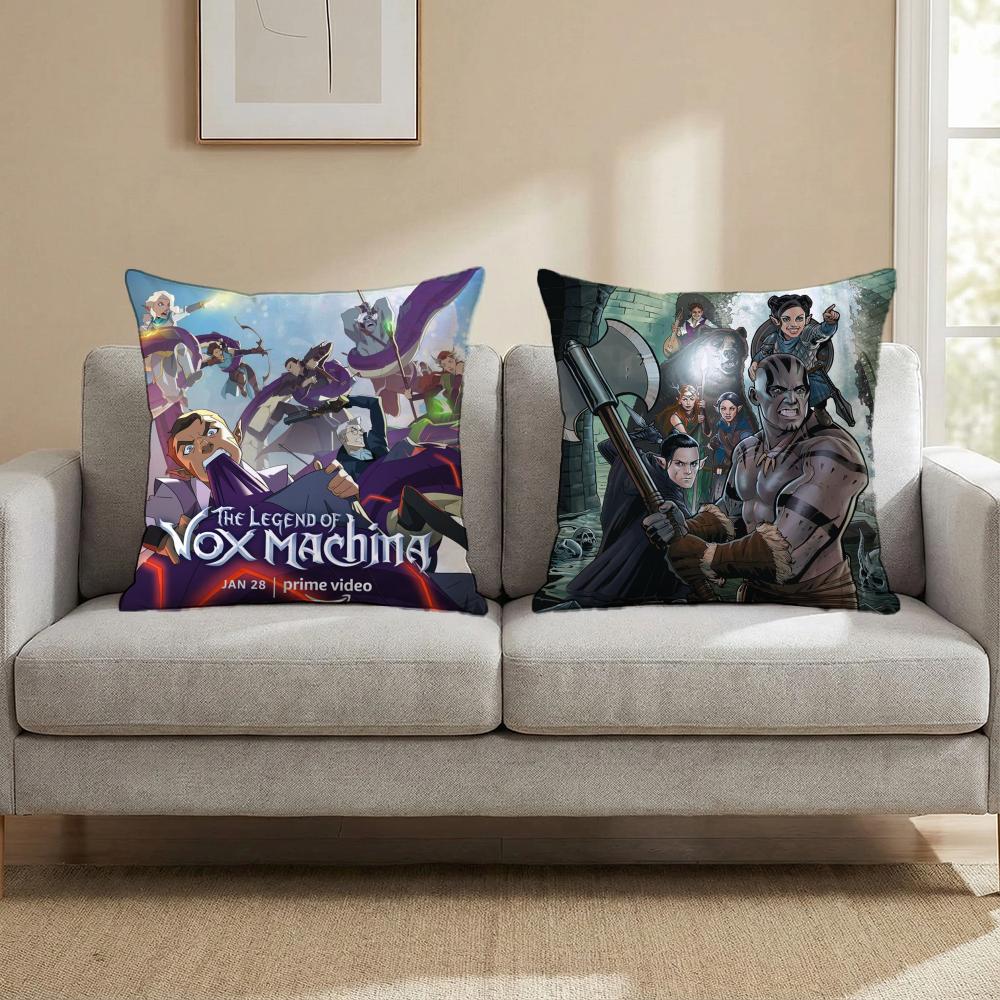 The Legend V-vox Machina Cushion Cover Multi-Scene Pillow Cover for Home & Car - Reversible, Soft & Durable for Daily Use