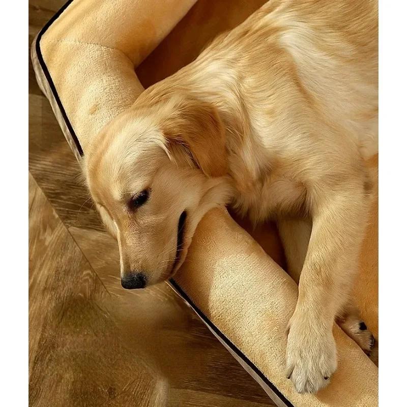Four Seasons Universal Dog Bed Comfortable Cat Mattress Warm Rectangle Nest Removable and Washable Dog Mattress Pet Supplies