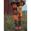 Vintage 3D kötött leggings nőknek gótikus mintával magas derék szűk nadrág Y2K punk utcai viselet rugalmas karcsúsított nadrág