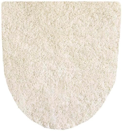 Ensemble Élégant de 4 Tapis de Toilette Moelleux Lavables en Forme de Coquillage par Okato Merry Gelato. Compatible avec les toilettes standard et chauffantes. Comprend un couvercle,