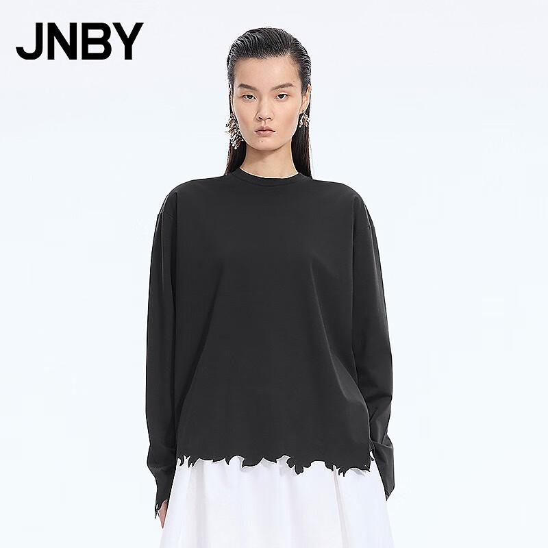 JNBY Loose Fit Round Neck Long Sleeve T-Shirt