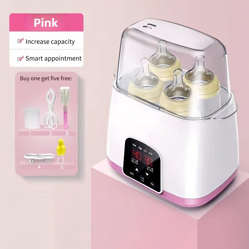 Portable Baby Bottle Warmer Breastmilk Formula LCD Smart Fast Baby Milk Warmer Accurate Temperature Control Milk Warming Device
