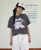 RONRON Betty Boop Ribbon Basic Fit T Shirt Charcoal