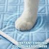 Summer Dog Cooling Mat Ice Slicky Fiber Fabric Cat Sleeping Pad  For Puppies And Adult Dogs
