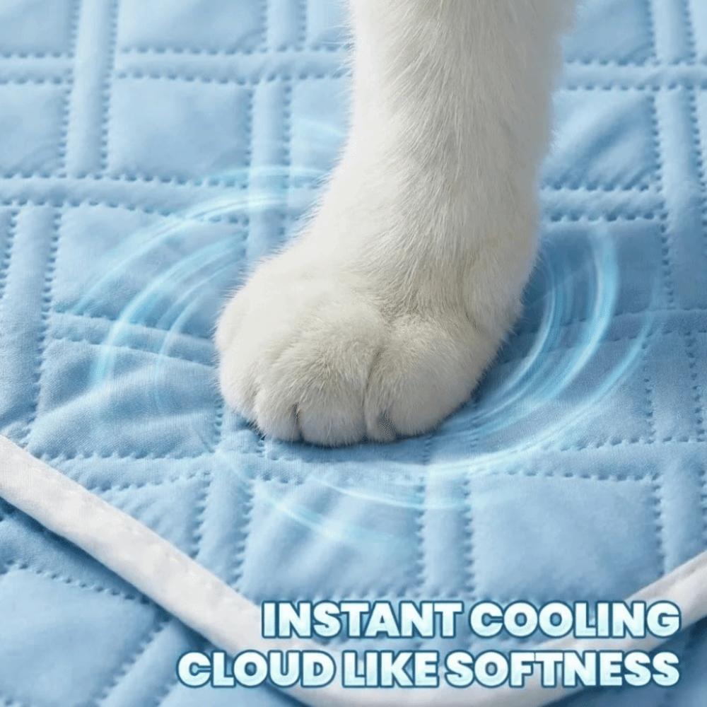 Summer Dog Cooling Mat Ice Slicky Fiber Fabric Cat Sleeping Pad For Puppies And Adult Dogs