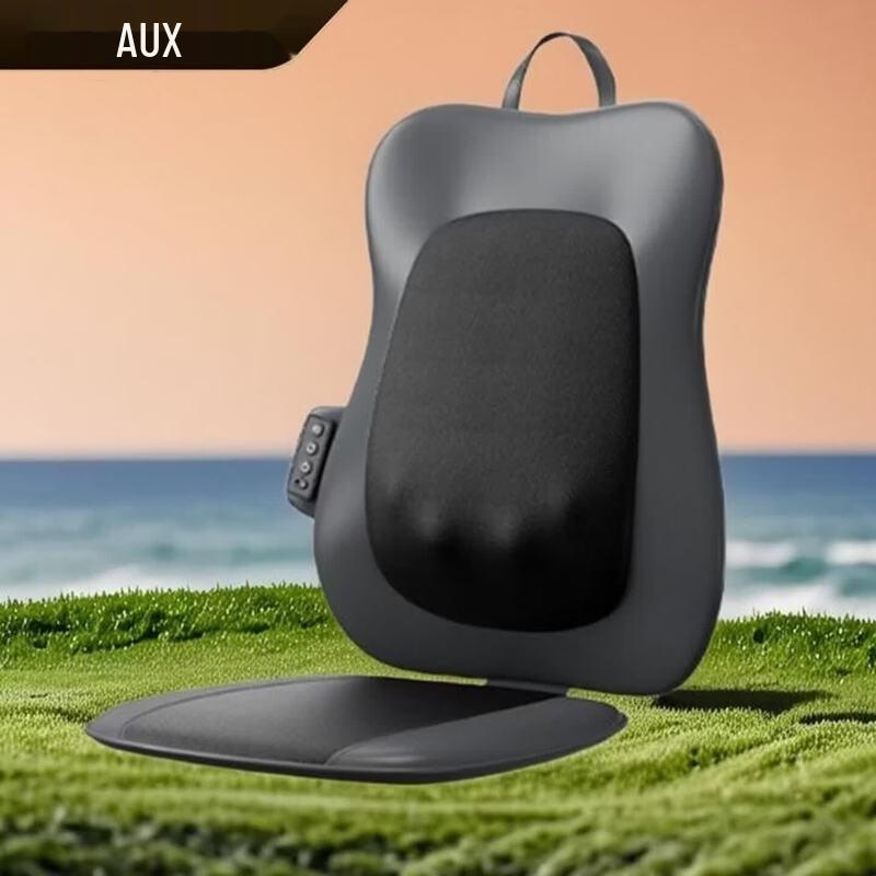 AUX Full Back & Lumbar Kneading Massage Cushion CN plug (adapter included)