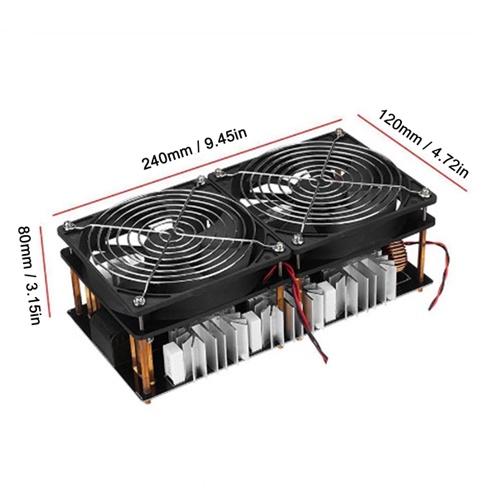 

2500 Вт 50 А DC 12 48 В Індукційна нагрівальна плата ZVS Модуль живлення Високочастотний Низьковольтний Драйвер зворотного ходу Нагрівач чорний