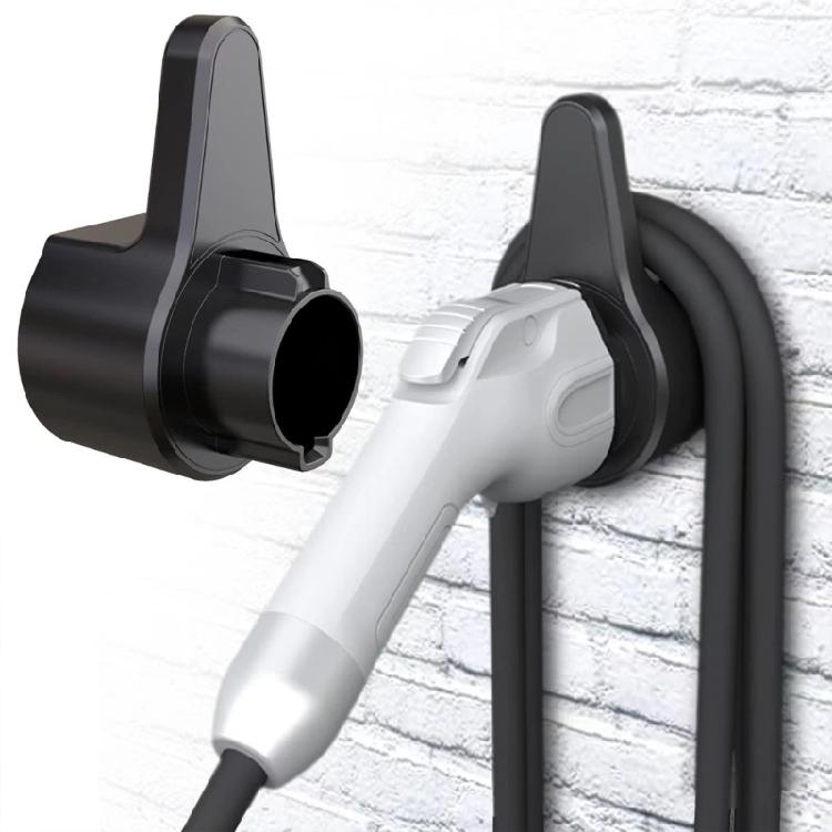 Universal EVs Charging Cable Wall Brackets Electric Vehicle Charging Cable Wall Hangers Simple Installs for Added Security