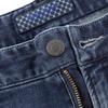 Qipai Men's 2026 Spring Tapered Cropped Texture Denim Jeans