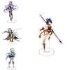 Artistic Genshin Impact Acrylic Stand With Colorful Characters Great For Gift Giving
