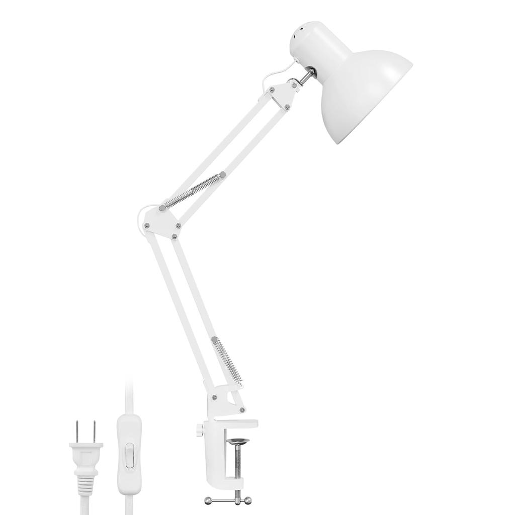 Lepro Armleuchte Schreibtischleuchte LED Klemme Tischplatte Schreibtischlampe E26 Sockel Leuchtmittel separat erhältlich mit LED Wachstums-Kabel Schwenkarm Ständer Stehleuchte Hoch