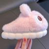 Roztomilé Útulné Zimní Pantofle s Fleecovou Podšívkou pro Dívky - Roztomilý Kreslený Design, Měkká Podrážka Halové Boty s Dětskými Pantoflemi